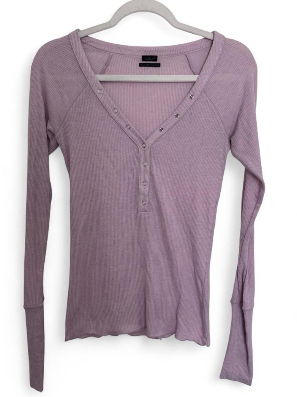 Urban outfitters lilac henley long sleeve